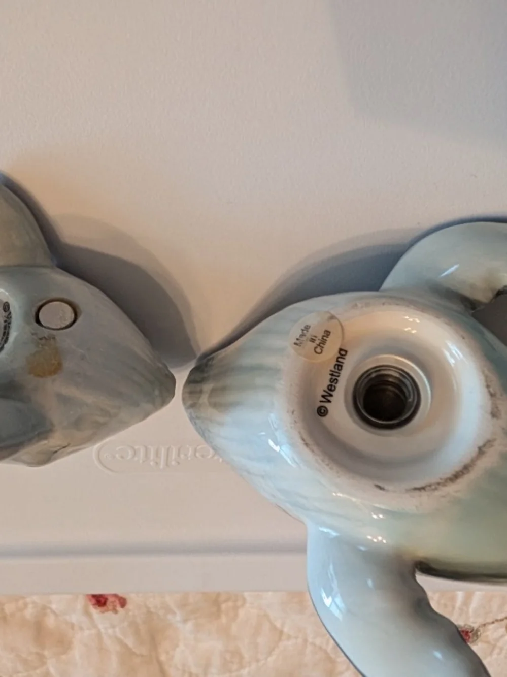 Ceramic Magnetic Whale & Dolphin Salt and Pepper Shaker Set